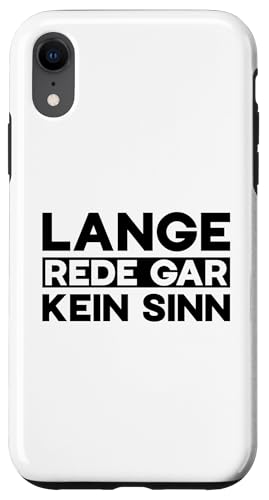 Lange Rede Gar Kein Sinn �h�C�c�� �ʔ��� ���� �X�}�z�P�[�X iPhone XR �p