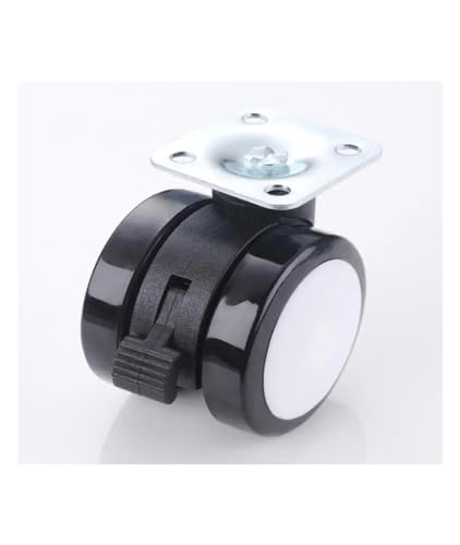 Roulettes de 5 cm pour table basse avec frein double pour stabilité