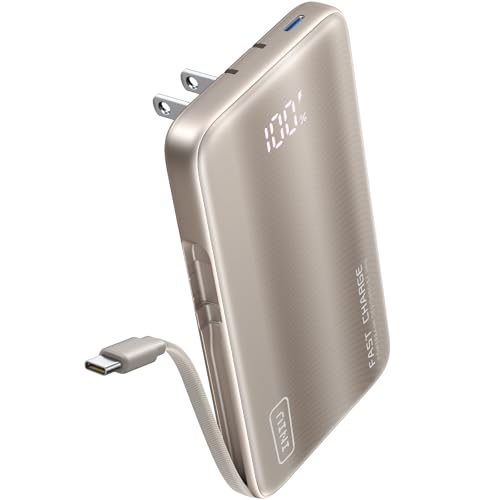 INIU 3-in-1 45W 10000mAh Power Bank with USB-C & Wall Plug