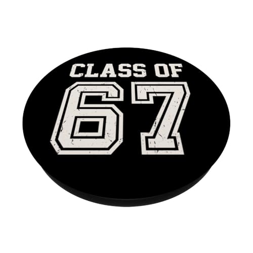 Funny Six Seven Class of 67 Graduation Meme Gen Alpha Slang PopSockets PopGrip Adhésif – vue 2