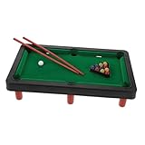 HEMOTON Mini Billiard für Jungen Kompaktes Indoor Lernspielzeug aus Robustem mit Optimalen Kugeln und Queues für Familienspaß und Partys
