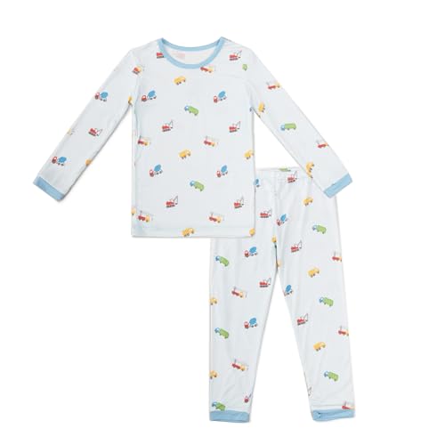 Toddler Pajamas – 95% Bamboo Viscose, 5% Spandex – Soft, Breathable Long-Sleeve Pajama Set for Kids, Sleepwear, Imported