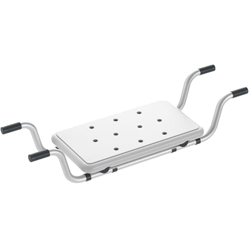 ZENO Bath Seat | Universal Bath Chair for Adults & Elderly | Over The Bathtub Seat with Non Slip Handles Quick Drainage Holes & Universal Fit | No Assembly Required