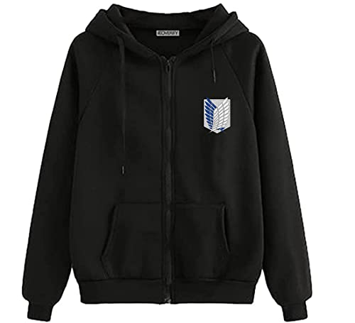 Image of Koverify Printed Black Jacket Cottonblend Black Zipper Hoodie Anime Printed Jacket