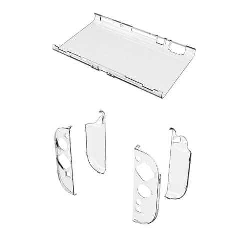 Bosiyrggrl Protectora Transparente para Switch 2, Carcasa Dividida, Anticaídas, Transparente para Consola de Juegos.