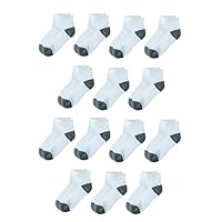 Amazon Essentials Unisex Kids and Toddlers' Cotton Ankle Socks, 14 Pairs