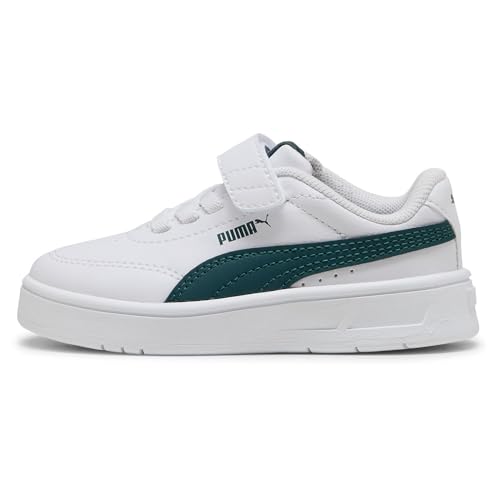 Chaussure PUMA Court Classic Clean AC+ INF bébé sneaker blanche verte taille 26 - 4