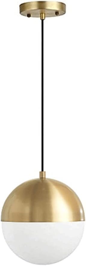 Luminaire Suspendu En Bronze Jaune, Plafonniers Suspendus E27 Luminaire Suspendu Industriel Du Milieu Du Siècle Avec Cordon Réglable Pour Îlot De Cuisine Salle Den Salle À Manger