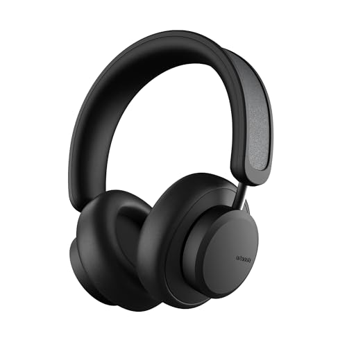Image of Urbanista Los Angeles Midnight Black-World's 1St Solar Powered Hybrid Active Noise Cancelling with Mic Premium Wireless Headphones,Unlimited Playtime,Over Ear