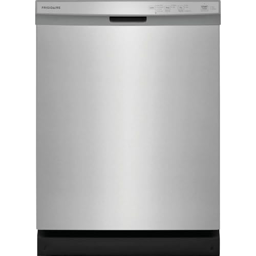 Frigidaire 24 in Front Control Built-in Tall Tub Dishwasher in Stainless Steel...