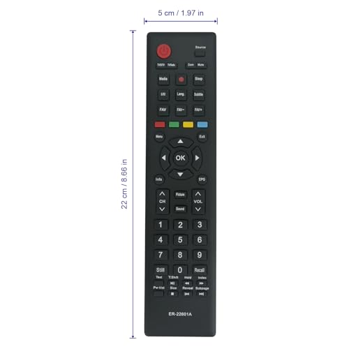 Télécommande ER22601A pour Hisense HL32K20D contrôle complet sans code