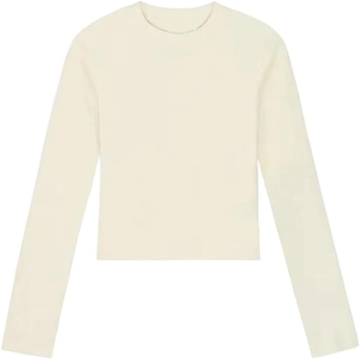 Cotton O Neck Long Sleeve T Shirts Black Leisure Skinny Slim Basic Woman T Shirts White Clothing