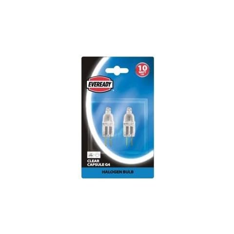 Eveready Halogenlampe G4, 2 Stück, klar, 10 W, 12 V, 2-polig Cover