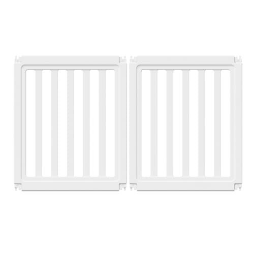 Image of EVERFRONT Dog Playpen with Door - Dog Pen Indoor - Easy Assemble Dog Play Pen - Puppy Playpen, Cat Playpen, Small Animal Playpen, Dog Play Pen Indoors (White, 24 inch, 2 Panels)