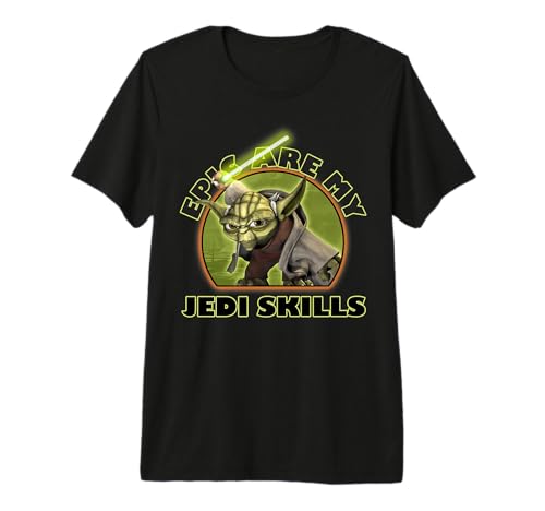T-shirt Star Wars The Clone Wars Yoda pour fan de science-fiction