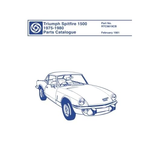 Triumph Spitfire 1500 1975-1980 Parts Catalogue: Publication number RTC9819CB (Triumph Parts Catalogue: Spitfire 1500 (75+))