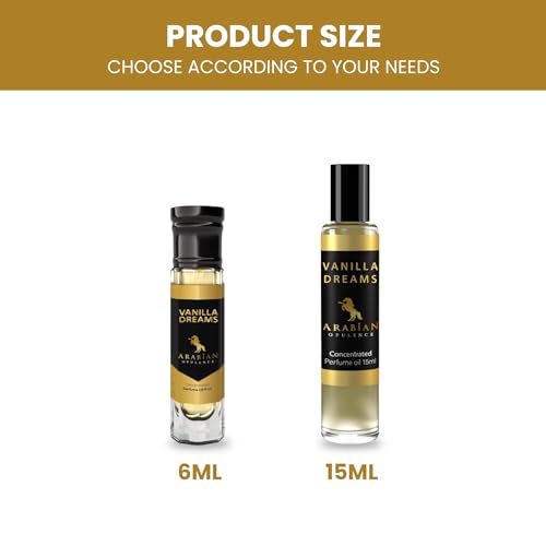 Arabian Opulence FR99 Arabian Opulence Vanilla Dreams Roll-on Perfume Oil | Concentrated Fragrance Body Oil | Long Lasting Oil Based Perfume for Women | Travel Size Bottle Alcohol-Free (15ML, 2 Pack) - Image 2
