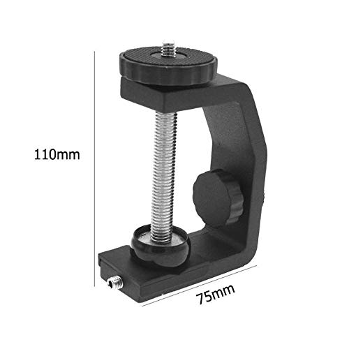 Image of Large Size Metal Heavy Duty Photo Studio Light Stand C Clamp U Clip Bracket Large Size with 1 /4 inch Srew