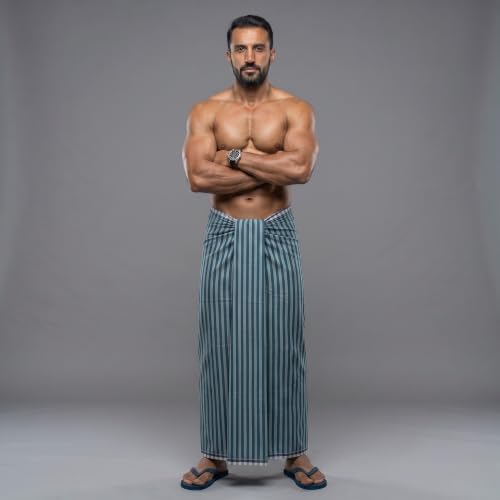 Image of Men's Cotton Lungi | Soft Breathable Wrap Around Lungi | Comfortable Daily & Home Wear for Men