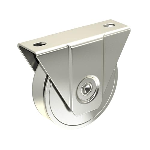 Monture à support extérieur pour portail coulissant - Galet Ø100 mm à gorge en V 21 mm...