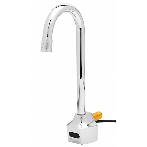 Grifo electrónico T&S Brass EC-3101-VF05 de pared con cuello de cisne 2