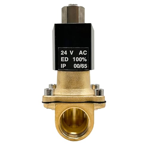 Válvula solenoide de 24V CA/CC resistente al agua para tuberías de gas de 1 pulgada G 5