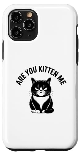 Are You Kitten Me Funny Grump Cat ����Ȃ���� �X�}�z�P�[�X iPhone 11 Pro �p