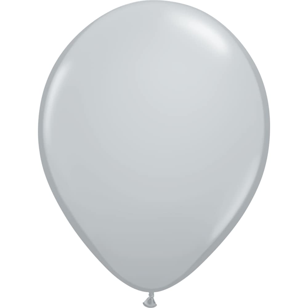 Qualatex 11" Gray Latex Balloons (100ct) by Pioneer Balloon Company