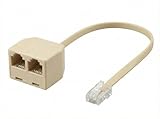⚠️ [ATTENTION : PAS POUR RJ45/ETHERNET] Veuillez noter qu'il s'agit d'un connecteur téléphonique RJ11 (petit connecteur), et non d'un connecteur réseau RJ45 (grand connecteur pour câbles Ethernet). Ce produit ne sert pas à partager une connexion Internet pour deux ordinateurs.