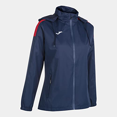 Joma 2XL Chubasquero trivor, Unisex-Adult, Marino-Rojo