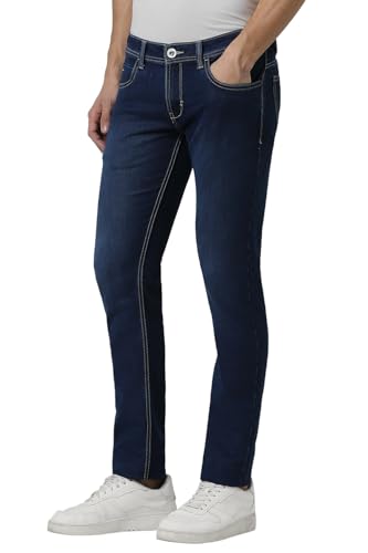 Image of Peter England Men Low Rise Regular Fit Jeans