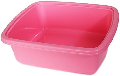YBM Home ba430-pink Plastic Dish Pan Basin
