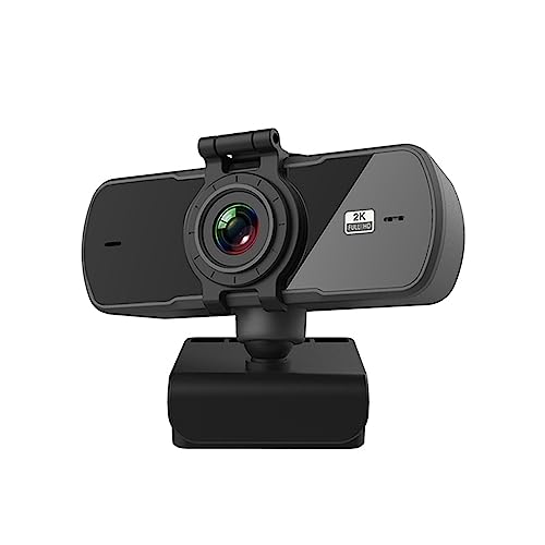 Webcam 2K HD avec objectif ultra clair et caméra Web rotative pour PC