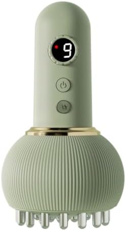 电动经络刷 Guasha Tool 刮痧仪通用揉腹仪揉肚 Portable Handheld Neck, Shoulder, Back Massager image 4