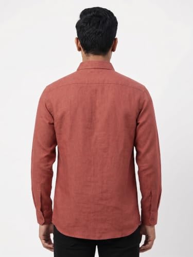 Image of Men's Regular Fit 100% Cotton Solid Casual Shirt