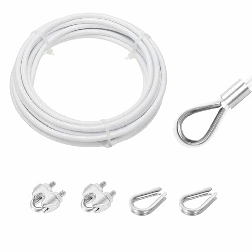 MECCANIXITY 16tB[g C[[v 304XeXX`[P[u 5mm (3/16C`) rj[R[eBO XN[`bN2 wʂ 肷 fbL ݂艺 ߗޗpCp zCg 5m