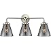 Innovations Lighting 284-3W-SN-G63-LED Small Cone 3 Light Bath Vanity Light Part of The Nouveau Collection
