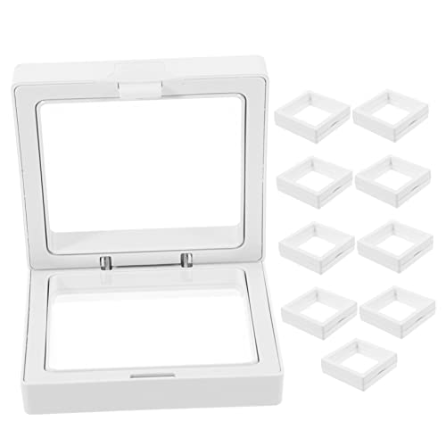 Healvian 10pcs Stackable Jewelry Box Portable Earrings Storage Organizer Compact