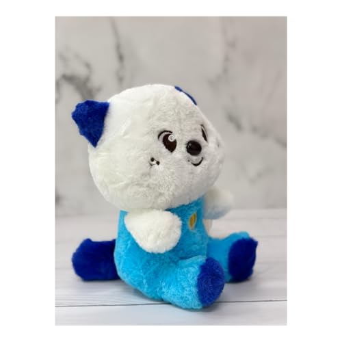 Image of ADORA Cute Blue & White Bear Soft Toy - 25cm Stuffed Animal Plushie for Kids & Adults | Ultra-Soft Teddy Bear Plush for Boys, Girls, and Baby Showers | Huggable & Adorable Plush Toy