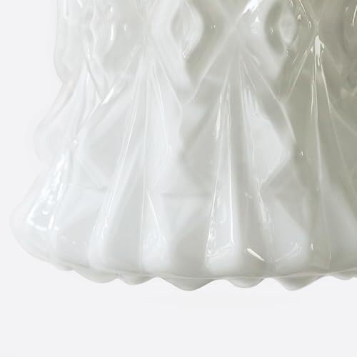 モダンなミルクホワイトガラスペンダントライトシャンデリアサスペンションパターンテクスチャ、ミニマリスト真鍮吊り下げ天井ライト、リビン