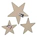 Produktbild Colours-Manufaktur Stern Magnetwand 3er-Set - viele XXL groß Hochglanz (vanille (RAL 1015 hellelfenbein glänzend))
