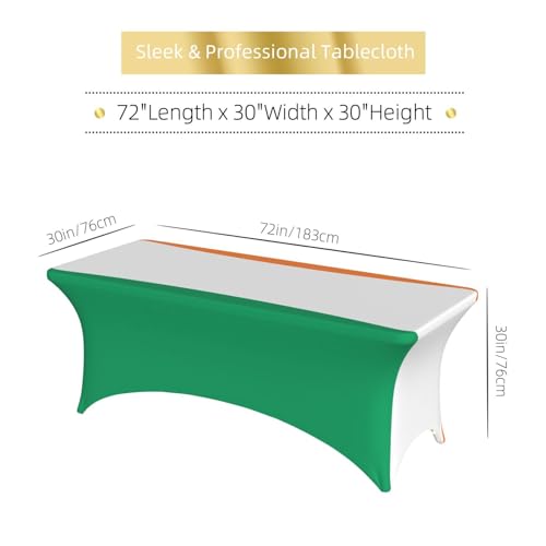 Nappe extensible drapeau irlandais EdWal pour table rectangulaire 1,8 m - 7