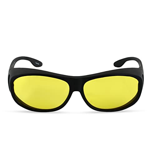 Image of LensCovers Polarized Wraparound Sunglasses | Wear Over Sunglasses | Fitover for Glasses