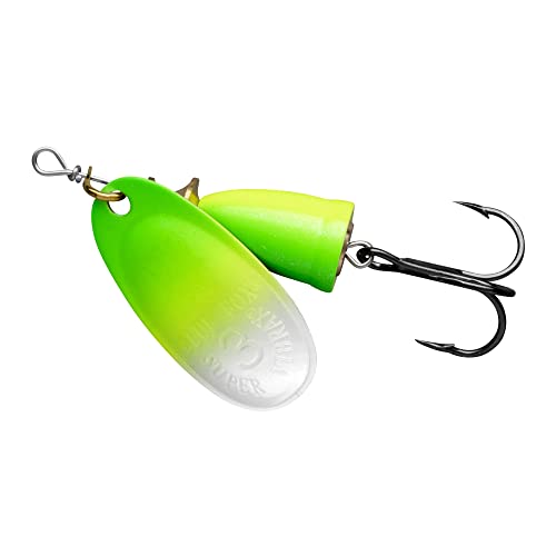 Blue Fox Classic Vibrax 02 Northern Lights 3/16 Green Chartreuse UV