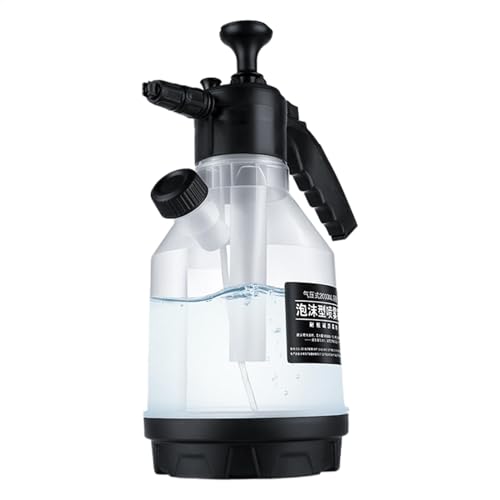 Pulverizador con bomba de espuma presurizada manual de 2,5 L - Botella pulverizadora de agua y jabón | Pulverizador versátil para detalles de automóviles, cuidado de jardines, fumigación y limpieza de