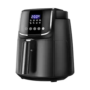 Midea 5L Air Fryer | 1500W Power | Digital display with 8 preset menu settings | Crisp Frying, Grill, Roast, Steam & Bake | Auto Cut-Off | 90% Less Oil | Non Stick Coating & Crisper Basket