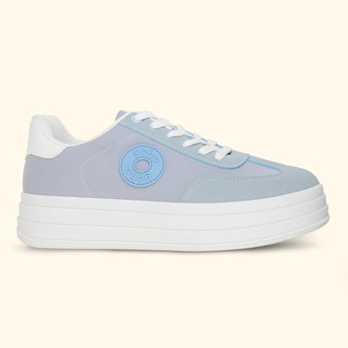Image of YOHO Chunky Sneakers for Women | Canvas Upper, Cushioned Insoles & Lightweight Casual Shoes for Everyday wear | CAS 105