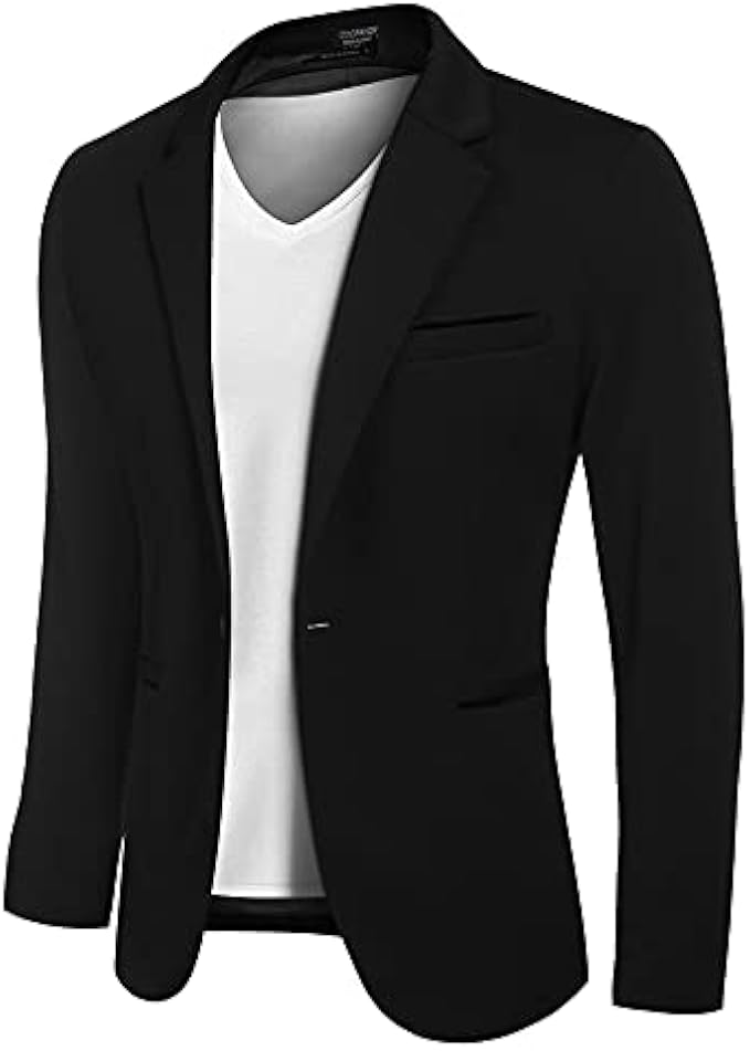 COOFANDY Men's Casual Blazer Jacket Slim Fit Sports Coat Business Suit Jackets One Button