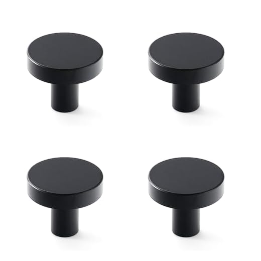 4 PCS 1.2-Inch Cabinet Handles, Door Handles Modern Minimalist Single-Hole Small Door Pulls for Wardrobes, Drawers, Kitchen Cabinets Bathroom Cupboard Bedroom Dresser