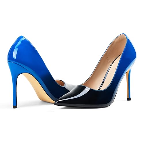 Image of Elisabet Tang High Heels, Womens Pointed Toe Slip on Stilettos Party Wedding Pumps Basic Shoes